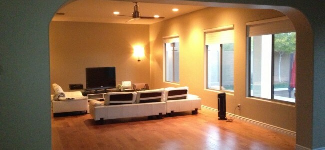 Wall removal and new floor installation